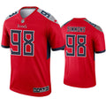 Mens Tennessee Titans #98 Jeffery Simmons Nike Red Inverted Legend Jersey
