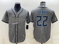 Men’s Tennessee Titans Derrick Henry #22 Gray Jersey