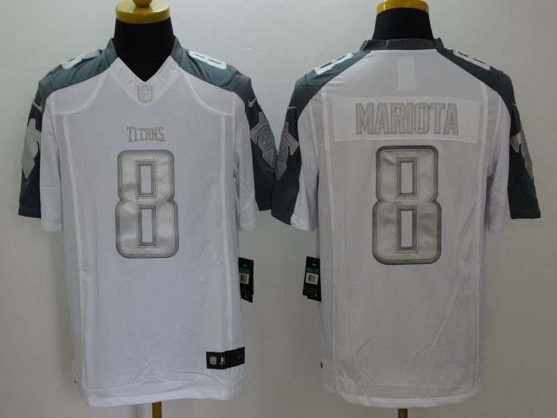 Men’s Tennessee Titans Marcus Mariota #8 White Jersey
