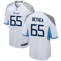 Mens Tennessee Titans Retired Player #65 Elvin Bethea Nike White Vapor F.U.S.E. Limited Jersey