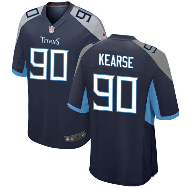 Mens Tennessee Titans Retired Player #90 Jevon Kearse Nike Navy Vapor F.U.S.E. Limited Jersey