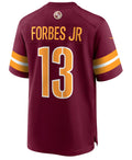 Mens Washington Commanders #13 Emmanuel Forbes Jr Burgundy Team Color Vapor Limited Jersey