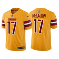 Men’s Washington Commanders #17 Terry McLaurin 2022 Gold Inverted Legend Jersey