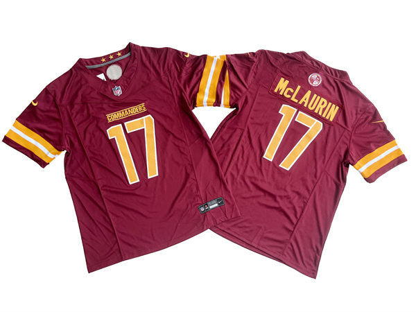 Men’s Washington Commanders #17 Terry McLaurin Burgundy Vapor Limited Jersey