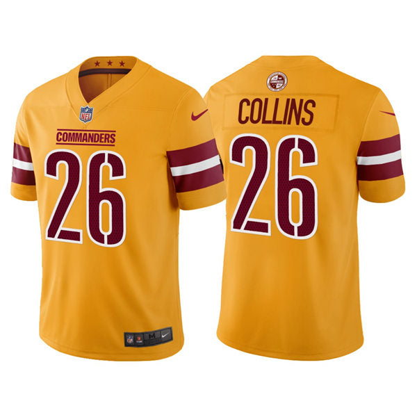 Men’s Washington Commanders #26 Landon Collins 2022 Gold Inverted Legend Jersey