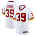 Mens Washington Commanders #39 Jeremy Reaves White REDSKINS ERA Retro Nike Vapor F.U.S.E. Limited Jersey