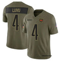 Mens Washington Commanders #4 Frankie Luvu Nike 2025 Salute to Service Limited Jersey – Olive