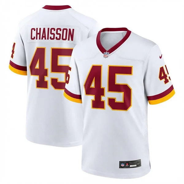 Mens Washington Commanders #45 K’Lavon Chaisson Nike 2026 White Away Vapor F.U.S.E.Limited Jersey