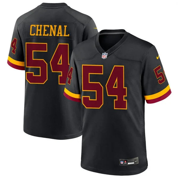 Mens Washington Commanders #54 Leo Chenal 2026 Black Alternate Vapor F.U.S.E.Limited Jersey