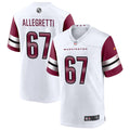 Mens Washington Commanders #67 Nick Allegretti Nike White Away Vapor Limited Jersey