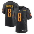 Mens Washington Commanders #8 Brian Robinson Jr Black Alternate Vapor Limited Jersey
