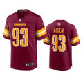 Mens Washington Commanders #93 Jonathan Allen Burgundy Vapor Limited Jersey