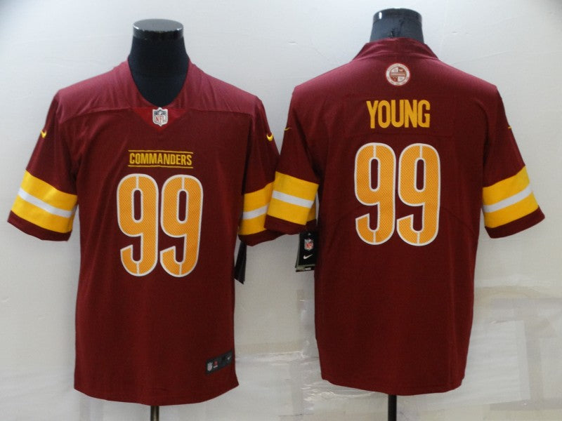 Men’s Washington Commanders Chase Young #99 Red Jersey