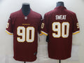 Men’s Washington Commanders Montez Sweat #90 Red Jersey
