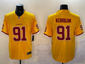 Men’s Washington Commanders Ryan Kerrigan #91 Yellow Jersey