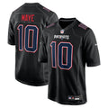 Mes New England Patriots #10 Drake Maye Nike Fashion Game Jersey – Carbon Black