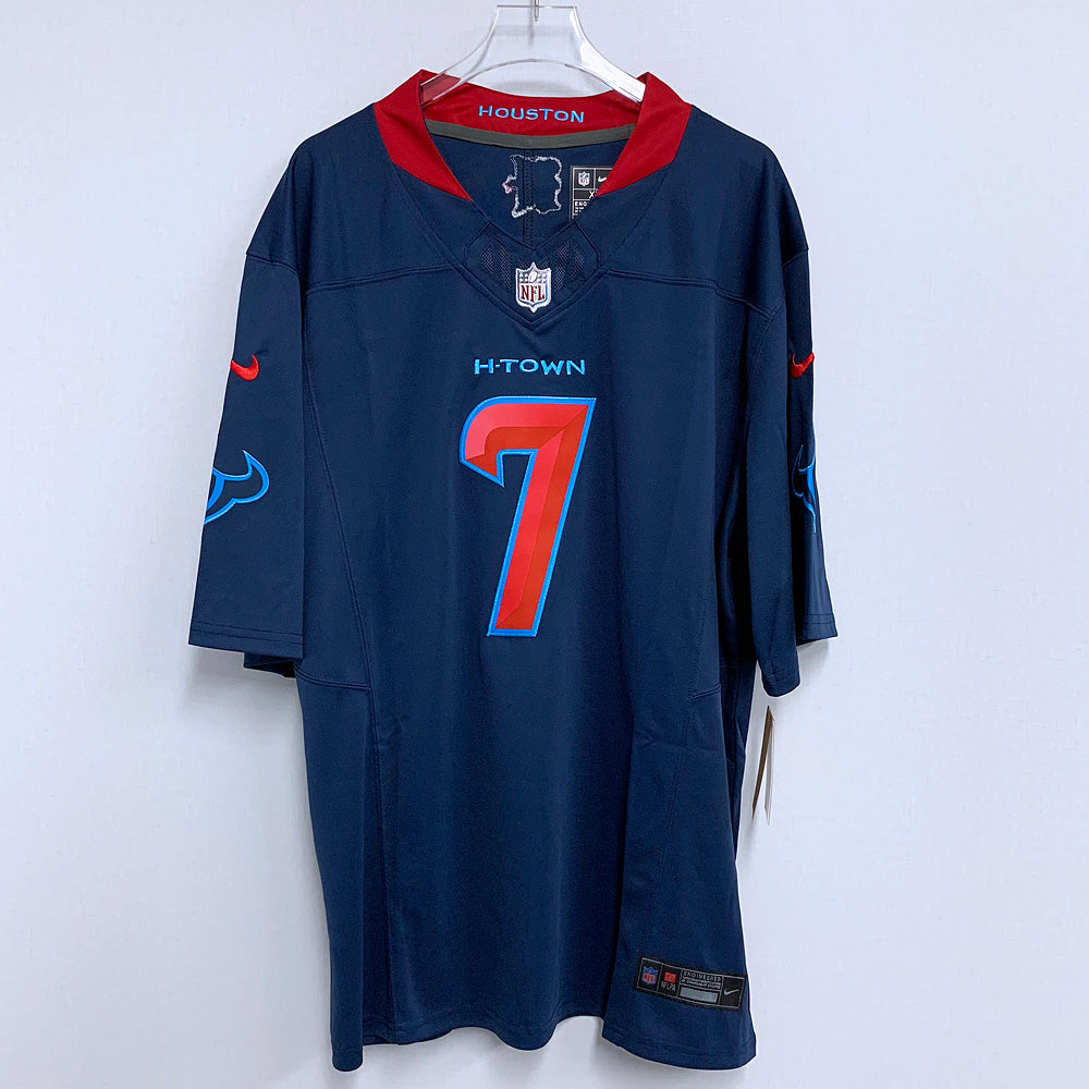 Men’s Houston Texans #7 CJ Stroud Nike 2024 Navy 2nd Alternate F.U.S.E. Limited Player Jersey
