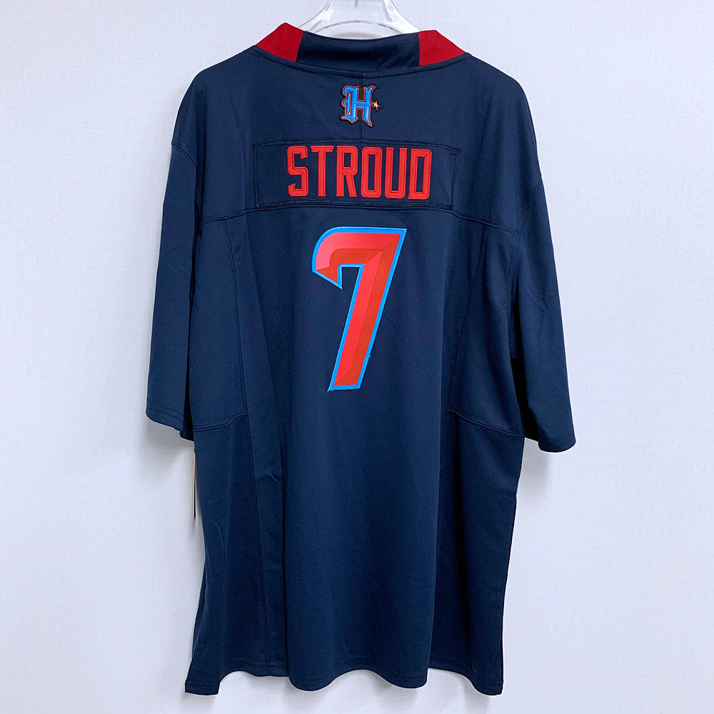 Men’s Houston Texans #7 CJ Stroud Nike 2024 Navy 2nd Alternate F.U.S.E. Limited Player Jersey