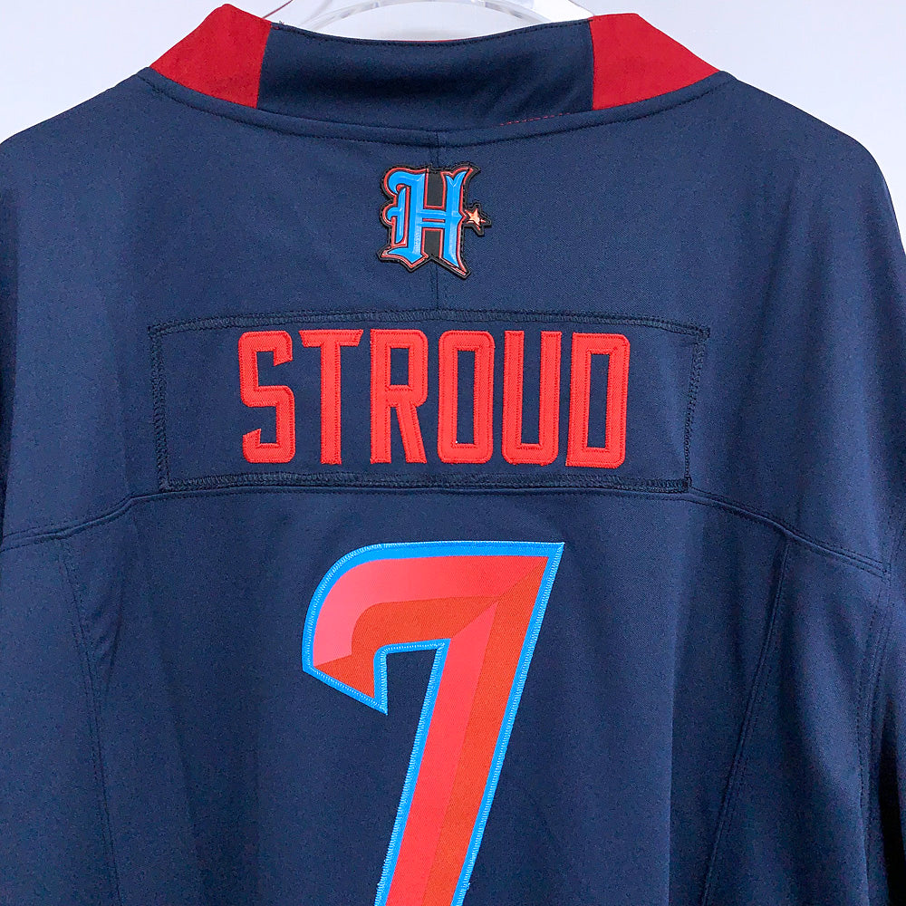 Men’s Houston Texans #7 CJ Stroud Nike 2024 Navy 2nd Alternate F.U.S.E. Limited Player Jersey