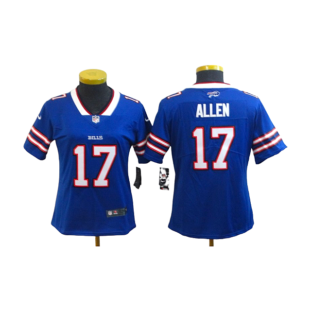 Women’s Bills #17 Josh Allen Stitched Jerseys